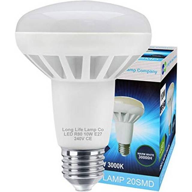 2 X R80 LED 10w E27 Replacment for Reflector R80 LED Light Bulb Energy Saving 750 Lumens 75w Equivalent Light Output