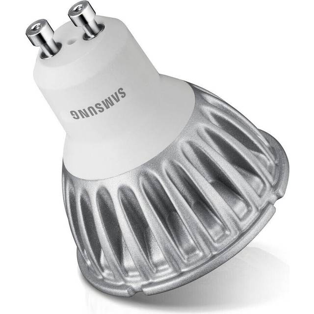 Samsung led gu10 3.3w (220 lumens output) 25,000hrs, warm white (3000k)