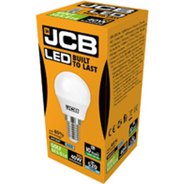JCB 4.9w E14 SES 4000k Frosted LED Golfball Light Bulb - Cool White