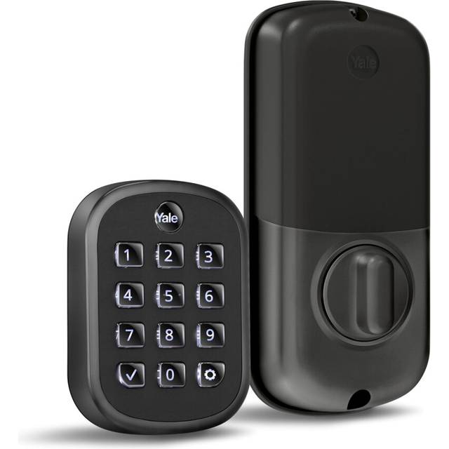 Yale Security Keyless Entry Keypad Deadbolt  Unlock Using Your Entry Code  No app or connectivity  Black Suede