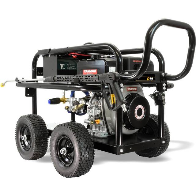 Diesel Pressure Washer with Gearbox Pump, 10Hp Yanmar Engine, Max. Pressure 170 Bar, 21 Litre/min, V-TUF - VTUFD10-21170