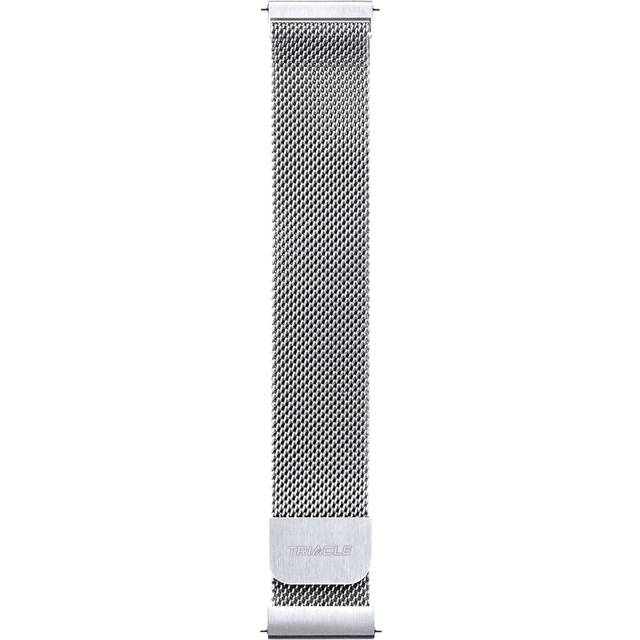 Triacle Naturligt stålnätsarmband universal 22 mm V2, silver
