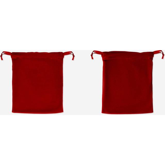 Reusable velvet drawstring gift bags - 2 pcs