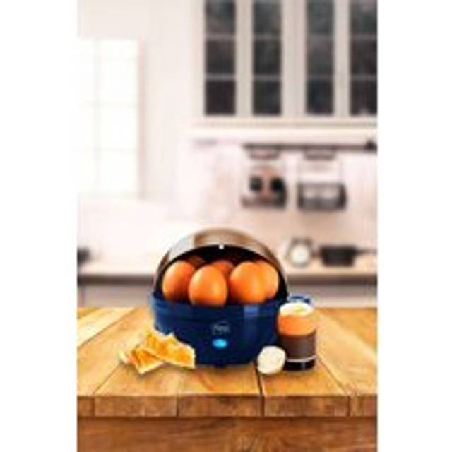 Electric Egg Boiler Poacher and Steamer - Blue - One Size