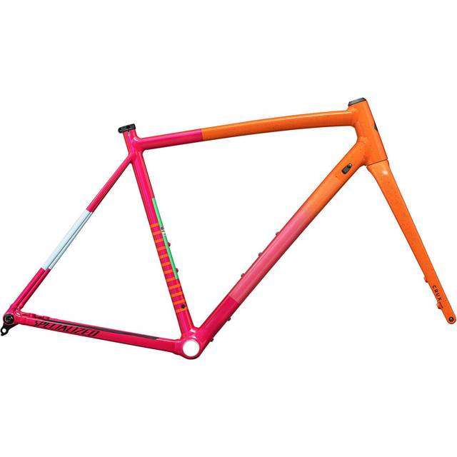 Specialized Crux DSW Gravel Frameset - Gloss Amber Glow/Vivid Pink/Metallic Midnight Shadow/Speckle