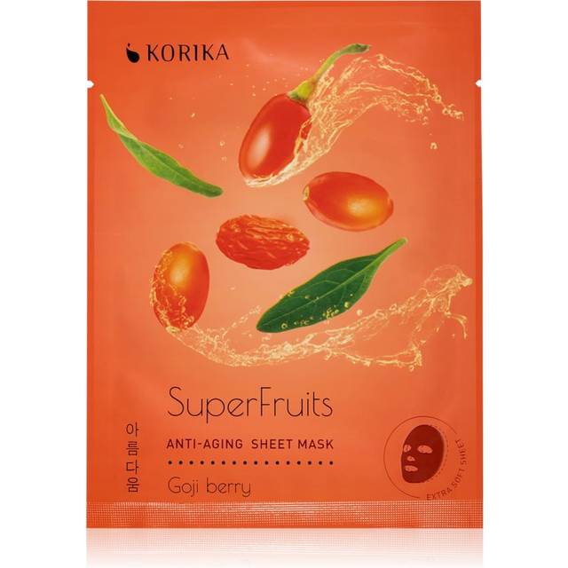 KORIKA SuperFruits Goji Berry - Anti-aging Sheet Mask Föryngrande ansiktsmask Goji berry 25 g