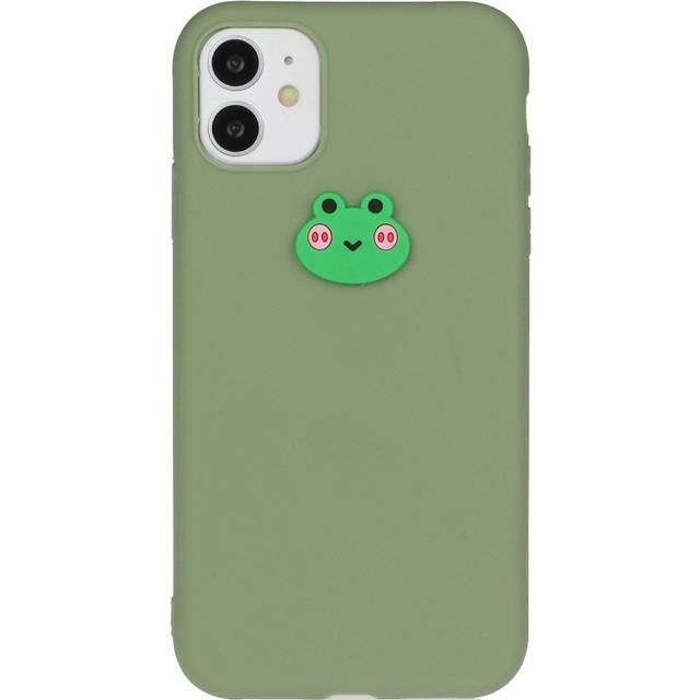 EIDERWOOD iPhone 11 Silikon Skal med Figur - Grön / Groda