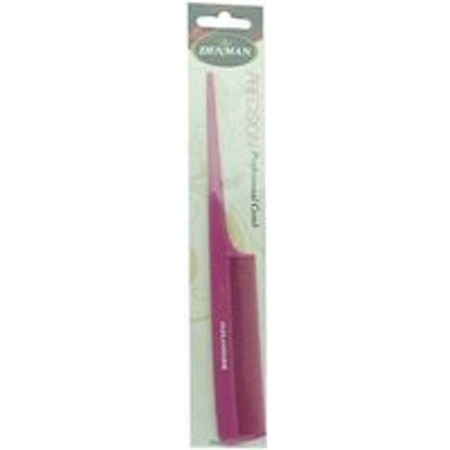 Denman Precision Tail Comb Pink