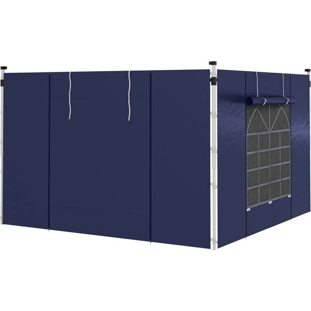 Outsunny 3x3(m) or 3x6m Pop Up Gazebo Side Panels Replacement, 2 Pack, Blue