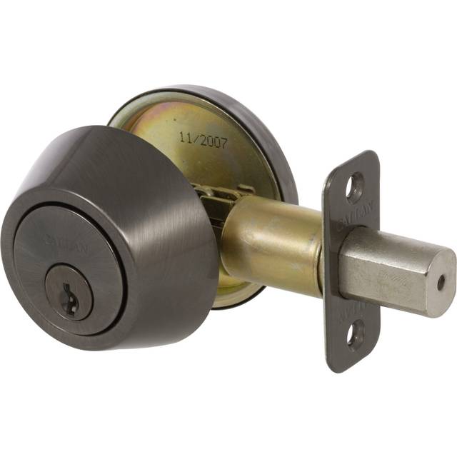 Callan KA2008 Single Cylinder Deadbolt Grade 3, Antique Nickel
