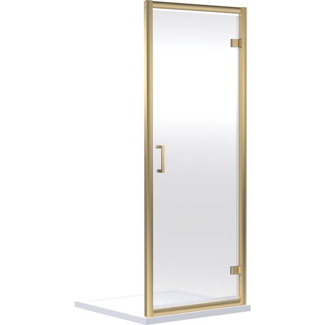 nuie Rene 1900 x 760mm Hinged Shower Door - Brown, Brown