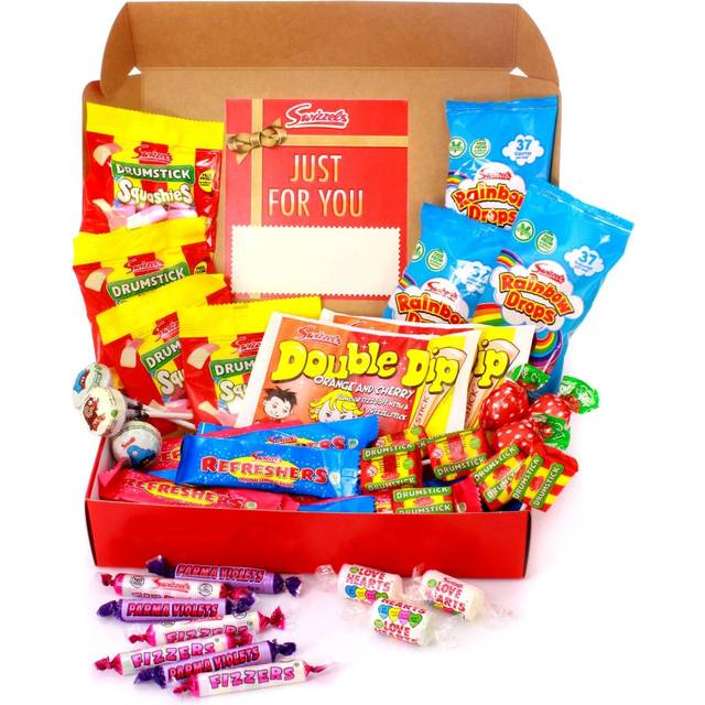 Personalised Retro Red Sweet Hamper 500g