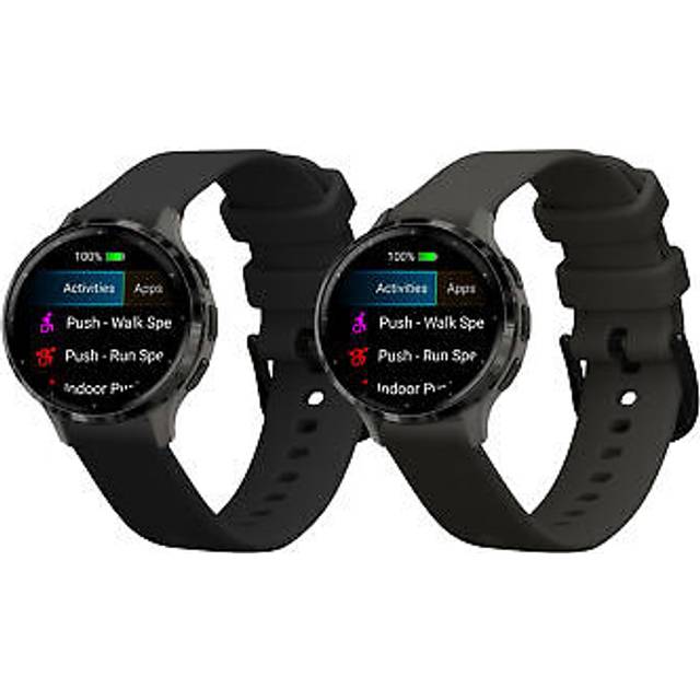Kwmobile straps compatible with garmin venu 3s straps - 2x replacement silicone