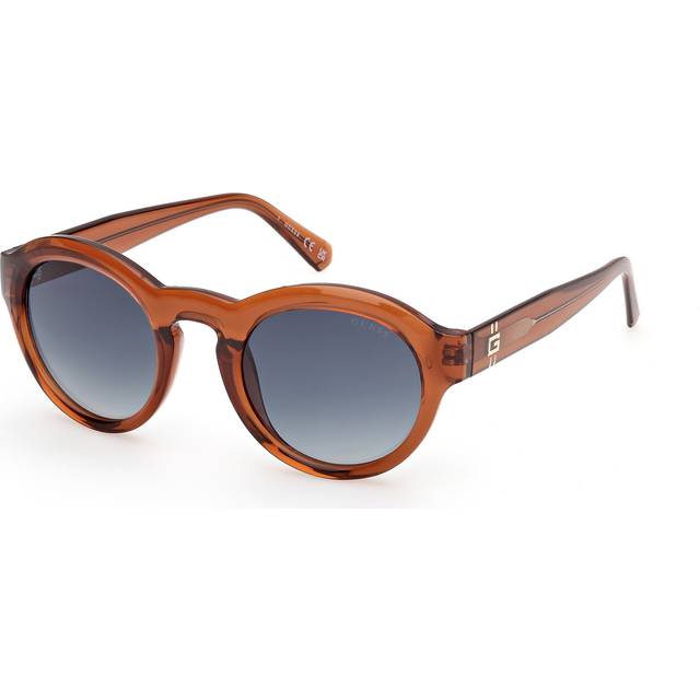 Guess 48W Solbriller Injiceret Rund Normal - Brun
