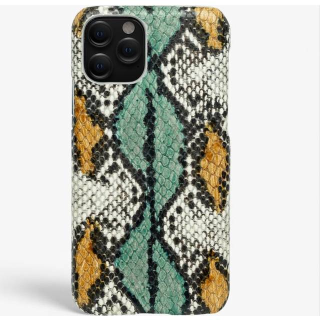 The Case Factory iPhone 11 Pro Max Skal Snake Aqua/Ocra