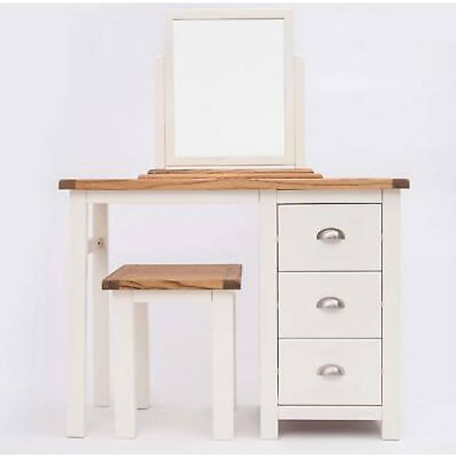 Off White Dressing Table Set Bedroom Furniture Mirror Stool Makeup