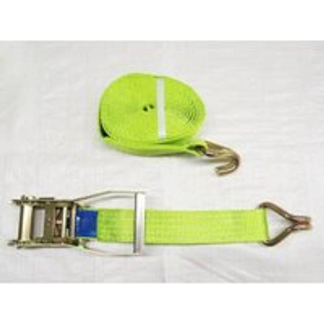 Ratchet Straps 50MM 6M 5T X1 (Tie Down Heavy Duty Claw Hook Hi Vis)