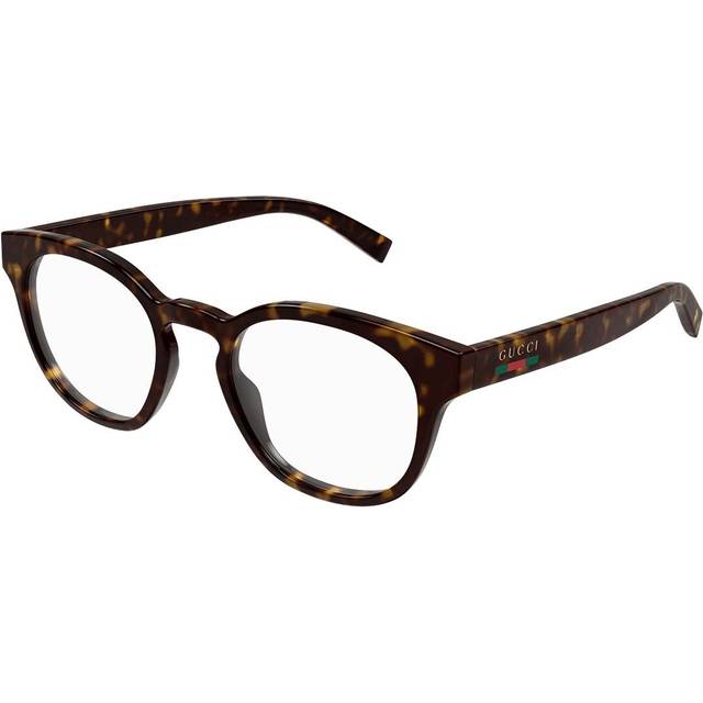 Gucci Man GG1859O 002 Ramramar Injicerad Havana Transparent Rund