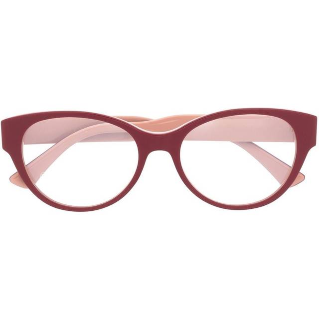 Cartier Eyewear - logo-detail cat eye glasses - women - Acetate - 53 - Pink