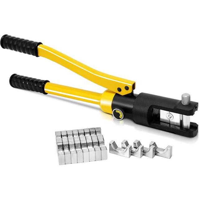 16 Tons 11 Dies Hydraulic Wire Terminal Crimper Tool with Carry Case