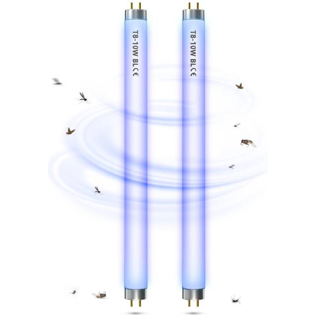 FSL BL T8 F10W Fly Killer Replacement Bulbs 13in UV Light Bulb Tube for 20W Electric Fly Insect Killer/Bug Zapper/Fly Zapper/Mosquito Killer, 2 Pack