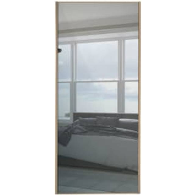 Spacepro Heritage Wood Effect Frame Sliding Wardrobe Door - Made to Measure 901-1200mm - Grey