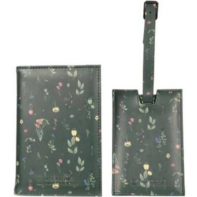 Mountain Warehouse Floral Passport Holder and Luggage Tag Set