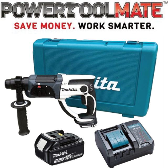 Makita Dhr202f001 18v Lxt Sds+ Cordless 20mm Rotary Hammer 1x 3.0ah Battery