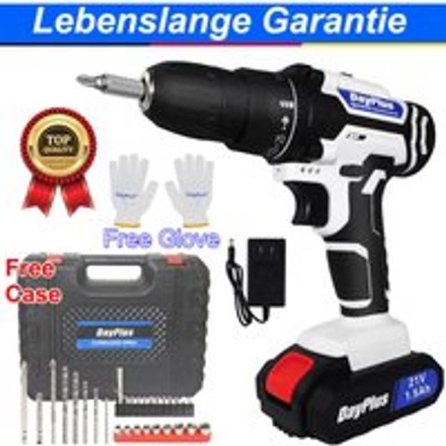 29IN1 Cordless Electric Screwdriver Drill Power Tool Kit w/ 2X Rechargeable Battery