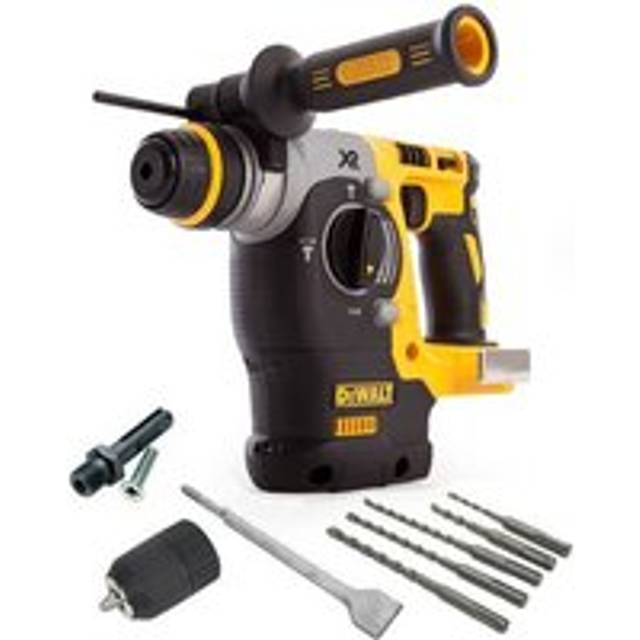 Dewalt DCH273N XR 18v SDS Brushless Hammer Drill + SDS Bits Chisel + Chuck