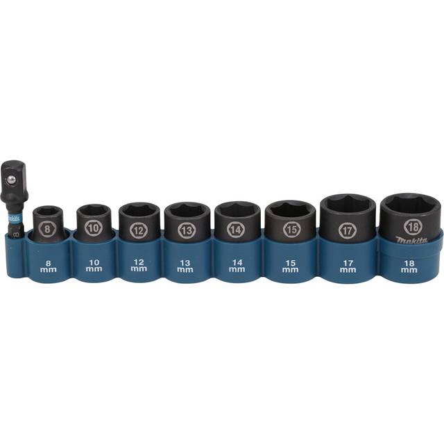 Makita 9 Piece 3/8" Drive Impact Socket Set 3/8"