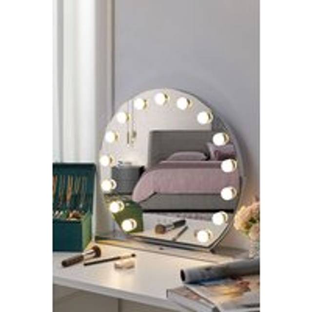 Large Hollywood Vanity Mirror Makeup Dressing Table Mirror - Grey - One Size