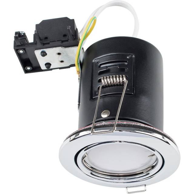 ValueLights Chrome Tiltable Cool White LED Ceiling Downlight 30 Pack - Silver