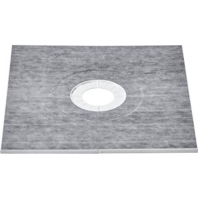 Vevor waterproofing shower curb tray kit 914x914mm w/ central drain thickened