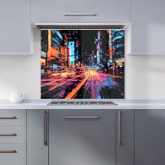 Warren Reed - Designer Dante Mercer 00029 Glass Kitchen Splashback W900Mm X H750Mm, Multi