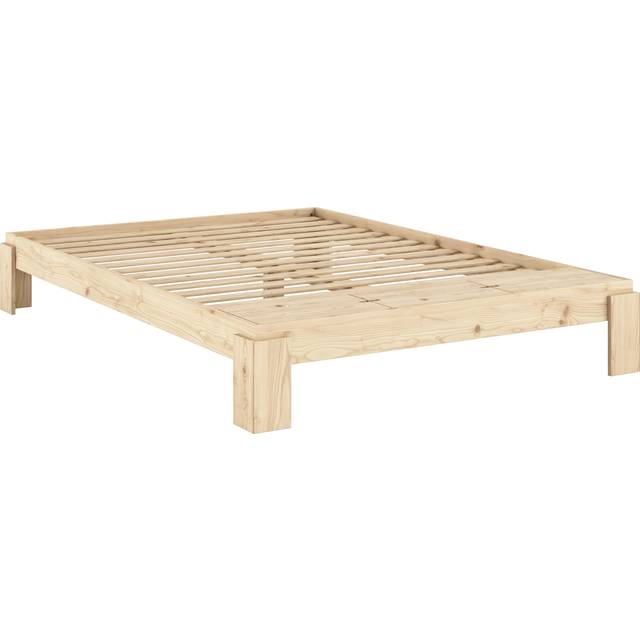 Layers Sengeramme med Opbevaring i Fodenden i Massiv FSC Fyrretræ Fra Karup Design | Japandi - 160×200 | Lille dobbelt seng