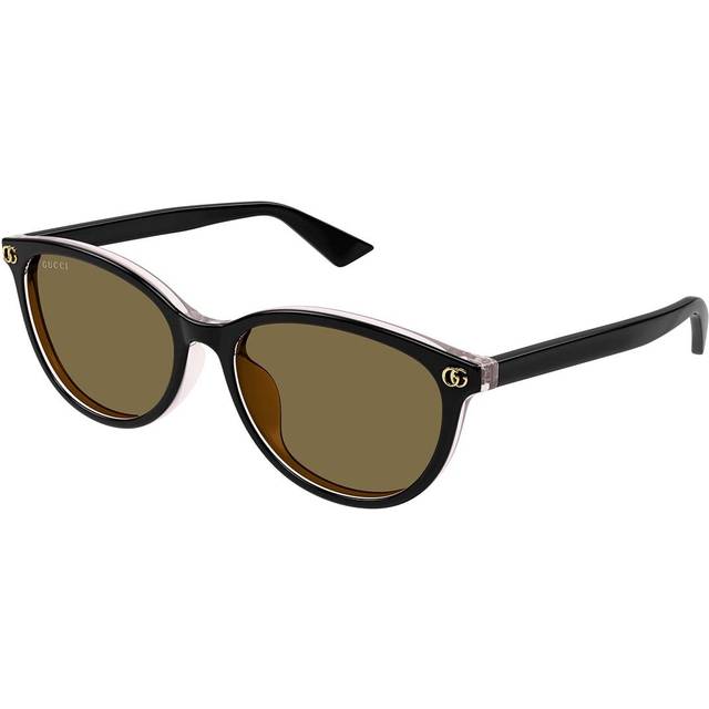 Gucci Woman GG1818SK 003 Sunglasses Acetate Black Brown Round
