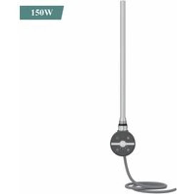 Thermostatic Electric Heating Element for Radiator Heated Towel Rail 150W Anthracite - NRG