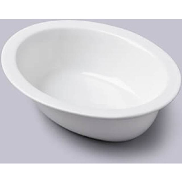 Porcelain Oval Pie Dish 20cm - White - One Size