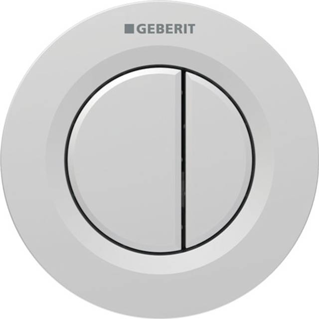 Geberit Type 01 Dual Flush Plate Button for 120mm and 150mm Concealed Cistern - Matt Chrome