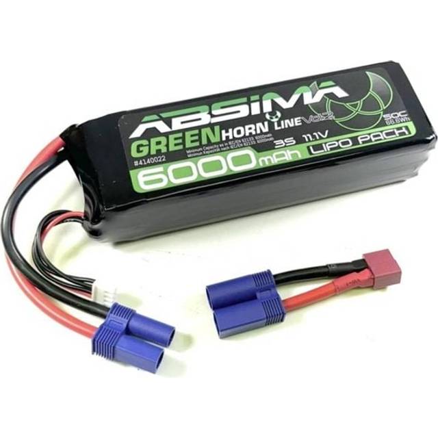 Absima RC Batteripack (LiPo) 11.1 V 6000 mAh Antal celler: 3 50 C Stick EC5-kontakt