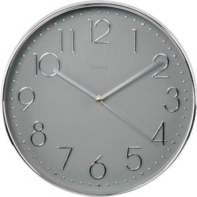 HAMA Väggklocka Corsica Silver 30cm