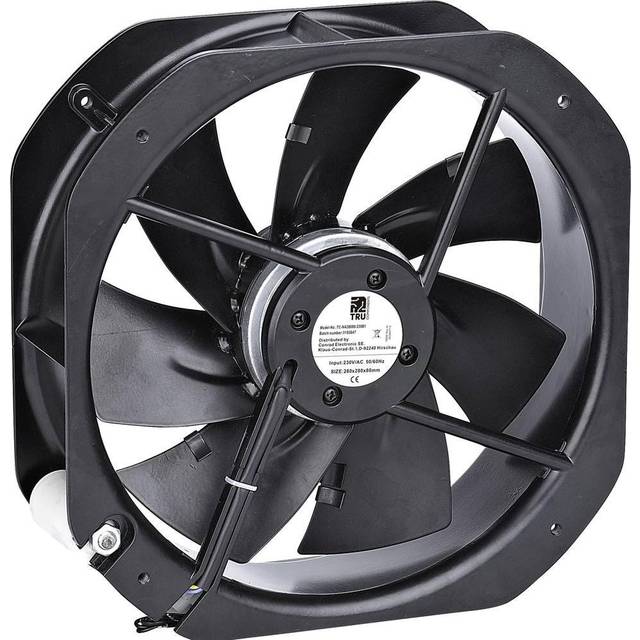 TRU COMPONENTS TC-NA28080-230B1 Axialfläkt 230 V/AC 2570 m³/h (L x B x H) 280 x 280 x 80 mm