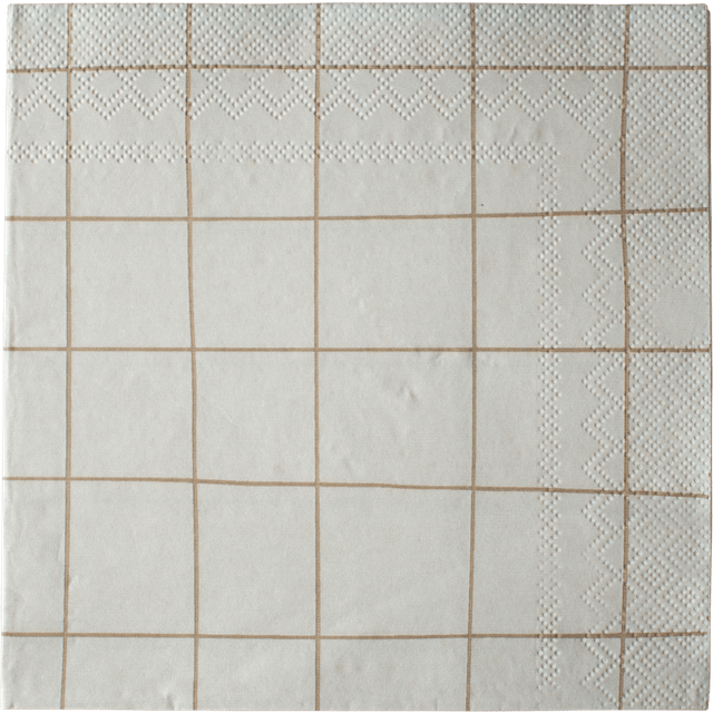 DBKD Square paper napkin 33x33 cm 20-pack Cream