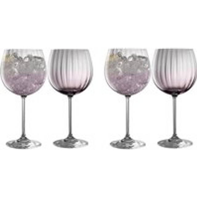 Erne' Amethyst Gin & Tonic Set of 4 - White - One Size