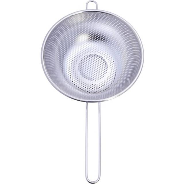 Buckingham Stainless Steel Micro-perforated Deep Colander / Strainer 22.5 Cm Long Handle, Silver