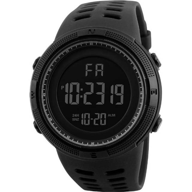 (Brown Gold, Standard) Night Light Sports Electronic Watch Multifunctional Waterproof Black
