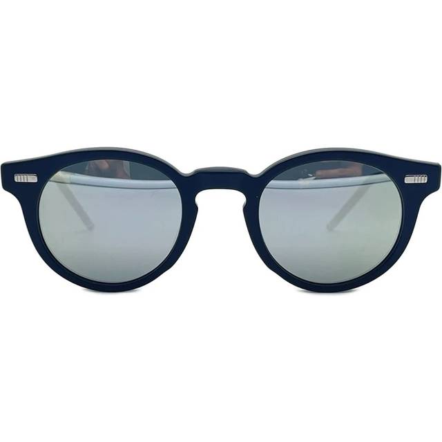 Thom Browne, Accessoarer, Herr, ONE Size, Runda solglasögon - black (ONE SIZE)