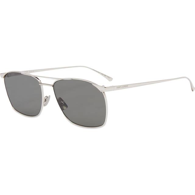 SAINT LAURENT Man SL 796 VINCENT 002 Solglasögon Metall Silver Grå Pilot