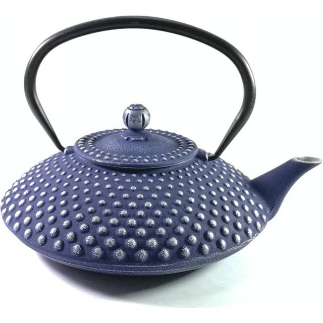 Buckingham Cast Iron Hobnail Teapot 1250 Ml - Blue Pimple Pattern, Blue